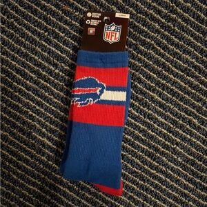 NWT NFL Moisture Wicking Buffalo Bills Red White Blue Socks Men’s 5-10